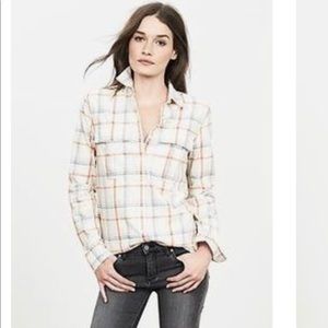 Banana Republic plaid button down shirt